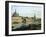 Dresden from Right Bank of Elbe Upstream from Bridge of Augustus, Circa 1750-Bernardo Bellotto-Framed Giclee Print