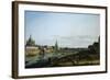 Dresden from Right Bank of Elbe Upstream from Bridge of Augustus, Circa 1750-Bernardo Bellotto-Framed Giclee Print