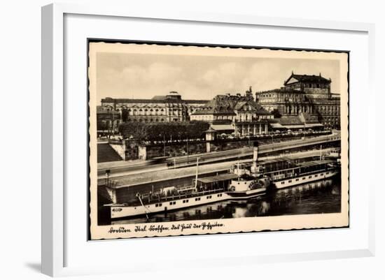 Dresden, Haus Der Hochzeiten, Dampfer Pillnitz-null-Framed Giclee Print