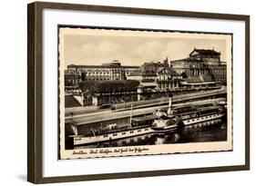 Dresden, Haus Der Hochzeiten, Dampfer Pillnitz-null-Framed Giclee Print