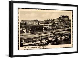 Dresden, Haus Der Hochzeiten, Dampfer Pillnitz-null-Framed Giclee Print