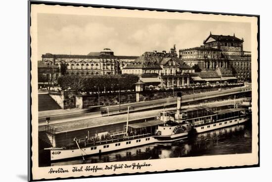 Dresden, Haus Der Hochzeiten, Dampfer Pillnitz-null-Mounted Giclee Print