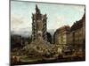 Dresden in ruins after Prussias invasion of Saxony in 1756.-Bernardo Bellotto-Mounted Giclee Print