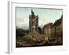 Dresden in ruins after Prussias invasion of Saxony in 1756.-Bernardo Bellotto-Framed Giclee Print