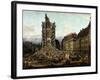 Dresden in ruins after Prussias invasion of Saxony in 1756.-Bernardo Bellotto-Framed Giclee Print