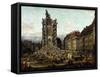 Dresden in ruins after Prussias invasion of Saxony in 1756.-Bernardo Bellotto-Framed Stretched Canvas