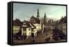 Dresden Market Square-Canaletto-Framed Stretched Canvas