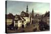 Dresden Market Square-Canaletto-Stretched Canvas