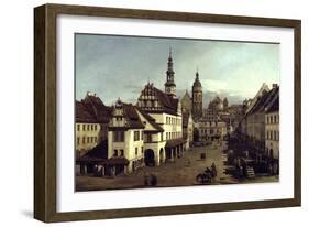 Dresden Market Square-Canaletto-Framed Giclee Print