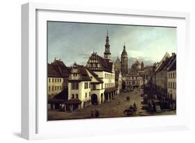 Dresden Market Square-Canaletto-Framed Giclee Print