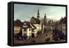 Dresden Market Square-Canaletto-Framed Stretched Canvas