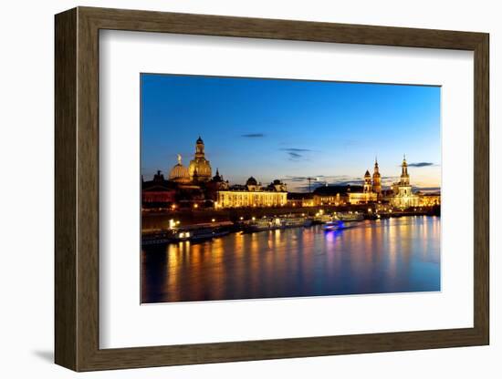 Dresden Night-topaspics-Framed Photographic Print