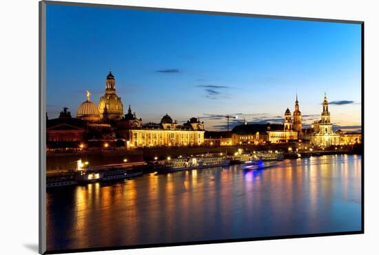 Dresden Night-topaspics-Mounted Photographic Print