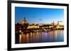 Dresden Night-topaspics-Framed Photographic Print