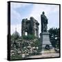 Dresden: Ruins of the Frauenkirche (Church of Our Lady) with a Statue of Martin Luther-null-Stretched Canvas