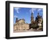 Dresden Schloss and Hofkirche from the Opera, Dresden, Saxony, Germany-Walter Bibikow-Framed Photographic Print