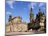 Dresden Schloss and Hofkirche from the Opera, Dresden, Saxony, Germany-Walter Bibikow-Mounted Photographic Print