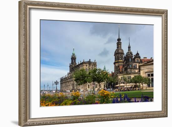 Dresden, Summer, Dresden Cathedral, Castle-Catharina Lux-Framed Photographic Print