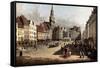 Dresden, the Old Market from Castle Street-Bernardo Bellotto-Framed Stretched Canvas