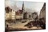 Dresden, the Old Market from Castle Street-Bernardo Bellotto-Mounted Premium Giclee Print