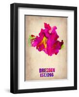 Dresden Watercolor Poster-NaxArt-Framed Art Print