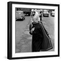 Dress and Jacket with White and Black Trim, 1960s-John French-Framed Giclee Print