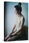 Dress and Pearls-Michalina Wozniak-Stretched Canvas