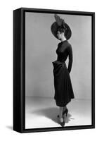 Dress by Christian Dior, 1948 (New Look Style)-null-Framed Stretched Canvas