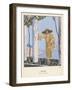 Dress by Worth-Georges Barbier-Framed Art Print