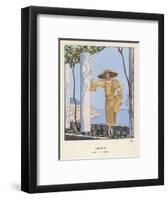 Dress by Worth-Georges Barbier-Framed Art Print