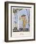 Dress by Worth-Georges Barbier-Framed Art Print