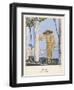 Dress by Worth-Georges Barbier-Framed Art Print