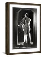 Dress Designed by Madeleine Vionnet (1876-1975) (B/W Photo)-Reutlinger Studio-Framed Giclee Print