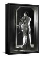 Dress Designed by Madeleine Vionnet (1876-1975) (B/W Photo)-Reutlinger Studio-Framed Stretched Canvas