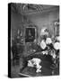 Dress Designer Christian Dior at Home in His Living Room-Frank Scherschel-Stretched Canvas