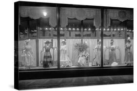 Dress Display in a Store Window-null-Stretched Canvas