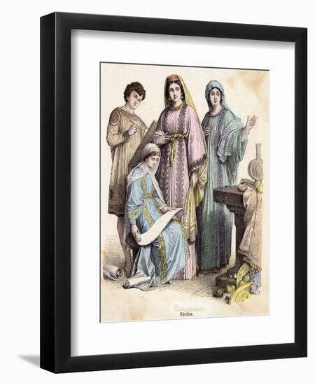 Dress, Early Christians-null-Framed Art Print
