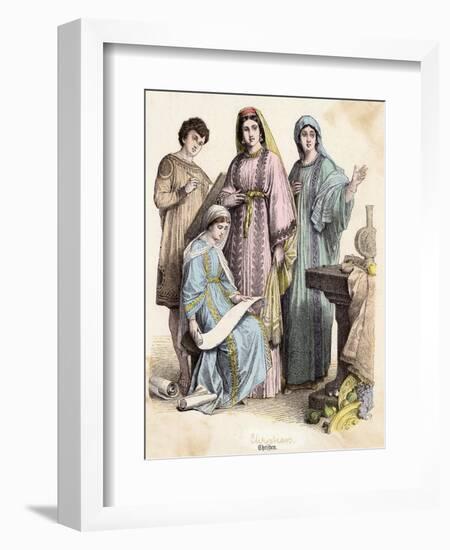 Dress, Early Christians-null-Framed Art Print