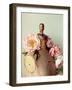 Dress Form and Peonies 1-null-Framed Premium Giclee Print