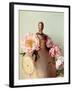 Dress Form and Peonies 1-null-Framed Art Print