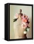 Dress Form and Peonies 2-null-Framed Stretched Canvas