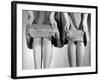 Dress Hemlines Displayed to Show Shorter Hem an Effort to Conserve Fabric During WWII-Nina Leen-Framed Photographic Print