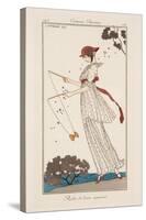 Dress in Printed Linen, Illustration from 'Journal des Dames et des Modes', 1913-Georges Barbier-Stretched Canvas