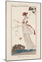 Dress in Printed Linen, Illustration from 'Journal des Dames et des Modes', 1913-Georges Barbier-Mounted Premium Giclee Print