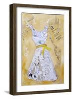 Dress Whimsy III-Elizabeth St. Hilaire-Framed Art Print