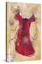 Dress Whimsy V-Elizabeth St. Hilaire-Stretched Canvas