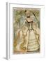 Dress with Large Panniers, 1715-null-Framed Giclee Print