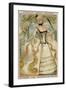Dress with Large Panniers, 1715-null-Framed Giclee Print