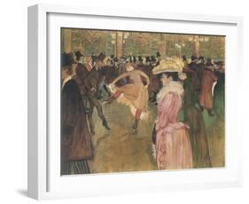 Dressage des nouvelles, par Valentin le Desosse (Moulin Rouge)-Henri de Toulouse-Lautrec-Framed Giclee Print