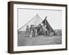 Dressed Beef Hanging in Tent During American Civil War-Stocktrek Images-Framed Photographic Print